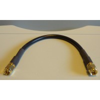 RG223 20cm Coax Cable with SMA plug to SMA plug connectors (Thru Calibration cable)